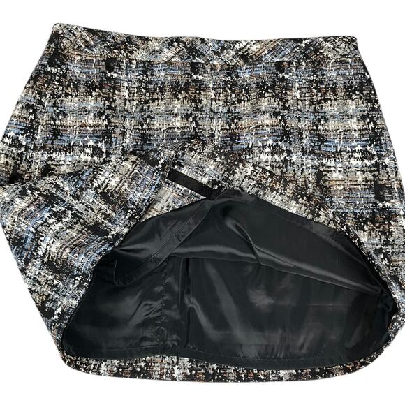 J.Crew Size 6 Cotton Silk Blend Tweed Mini Skirt Back Zip Lined Office Chic - Picture 7 of 11